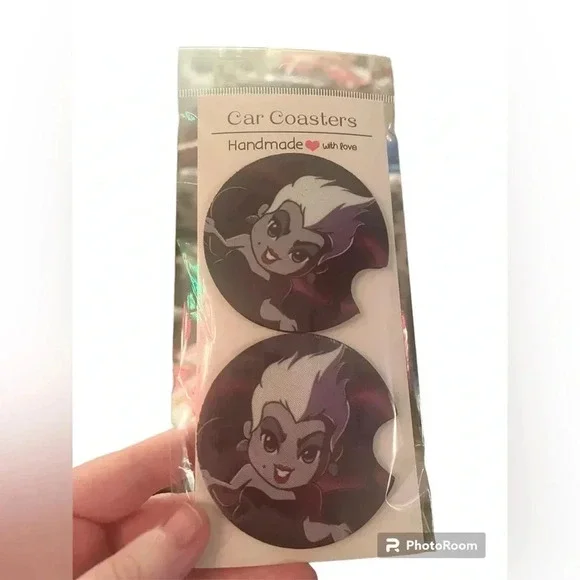 Disney Ursula Car Coasters - Sea Witch - Picture 2 of 2